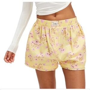 We The Free Day To Day Striped Boxers in Sunflower Combo NWT Retail $38